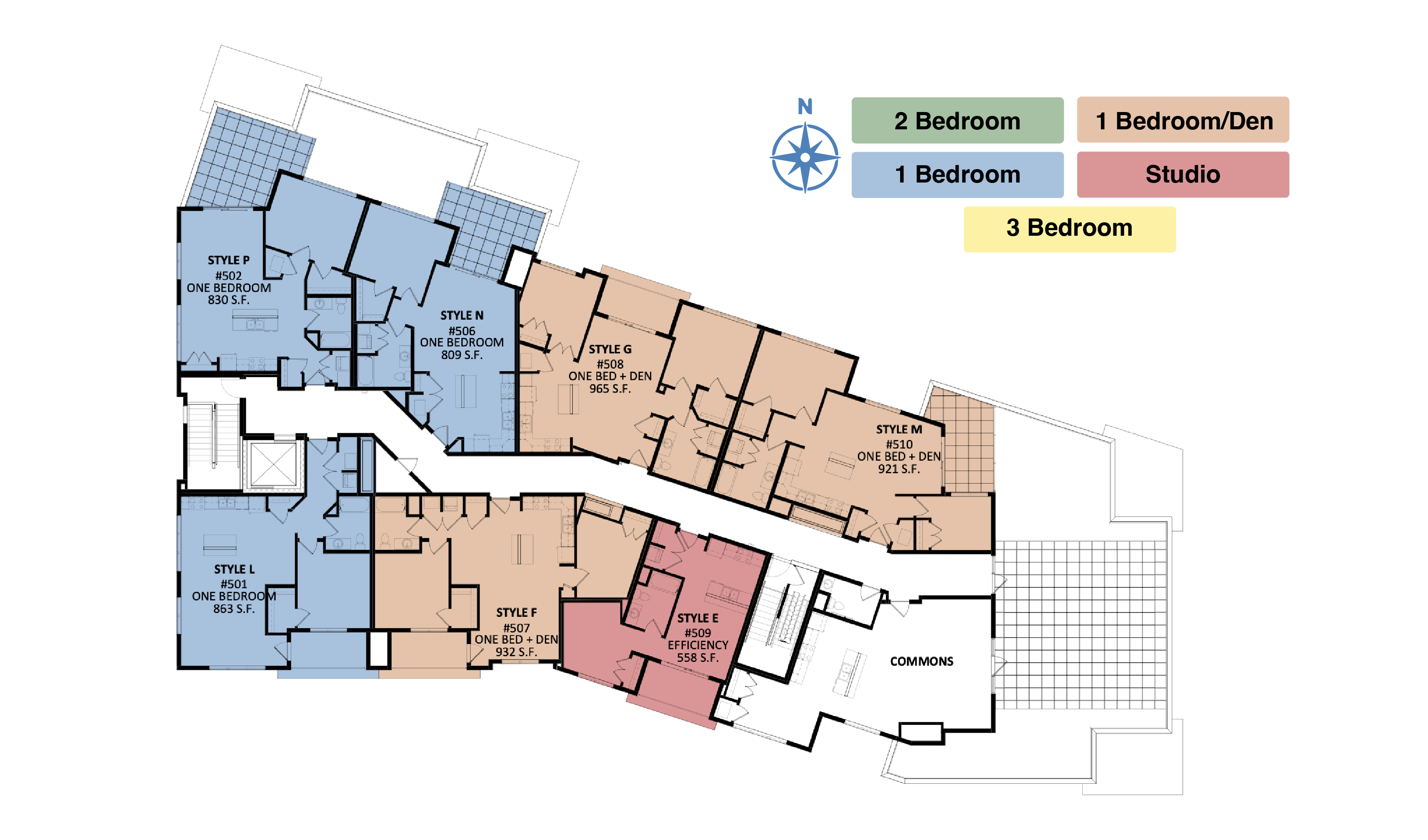 Fifth Floor The Quarry Apartments